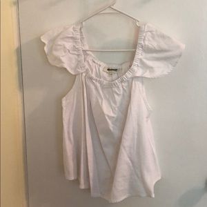 Madewell Sample Sale White Off the Shoulder Top